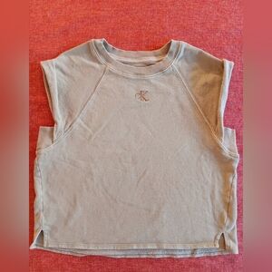 Calvin klein womans xs sleeveless sweatshirt